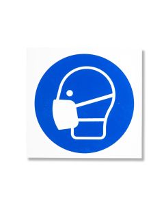 Aufkleber "Maske Benutzen"