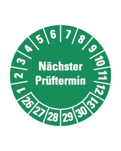 Prüfplakette, Ø 30mm