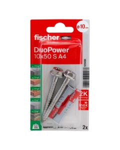 Fischer DuoPower Nylondübel S A4, 10x50mm /Abverkauf