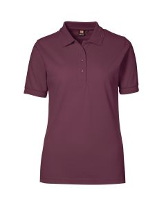 Damen Arbeits-Poloshirt Basic bordeaux
