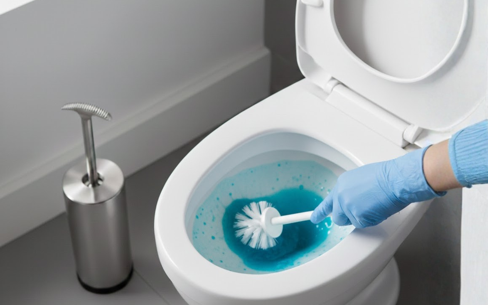 Wie entkalke ich eine Toilette?